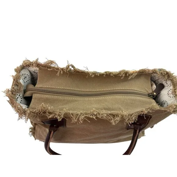 New Myra Bag Natures Delight Natural Southwestern Casual Fabric Cowgirl Festival - Picture 6 of 12